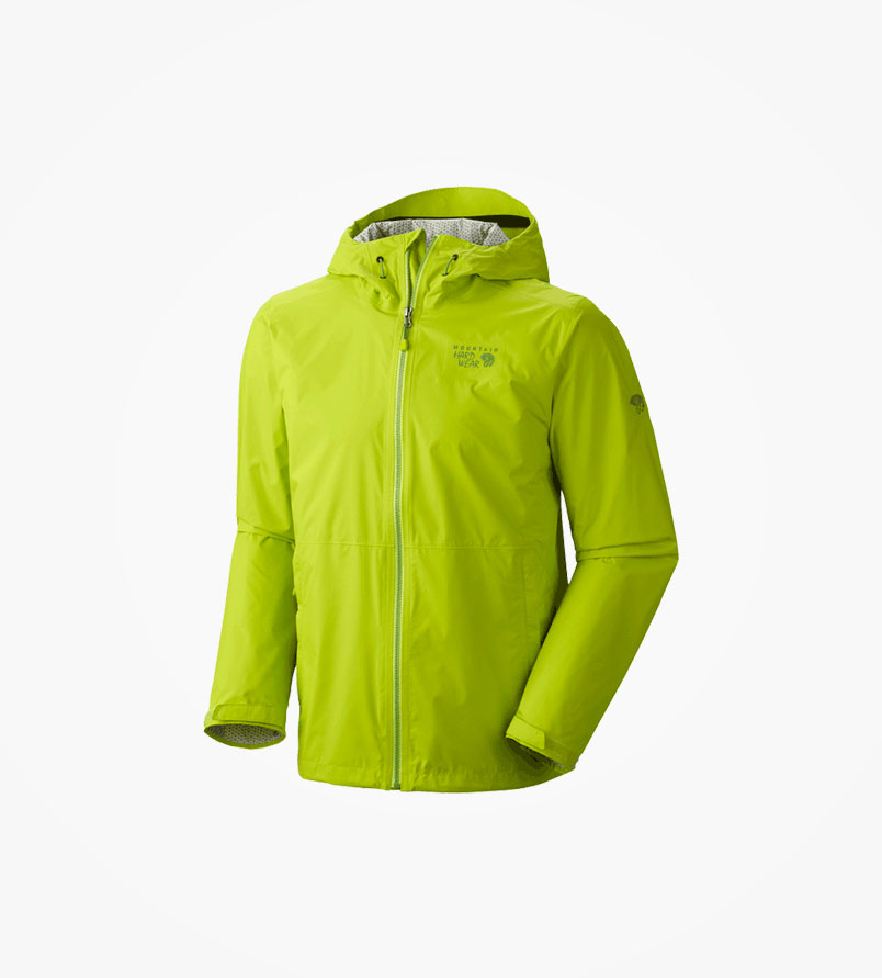 Chaqueta verde eléctrico de invierno